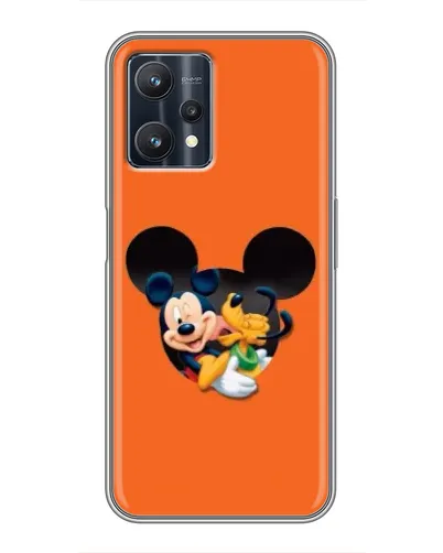 Чехол для Realme 9 Pro Plus с картинкой «Сердце Микки Минни»