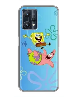Чехол для Realme 9 Pro Plus с картинкой «Спанч Боб и Патрик»