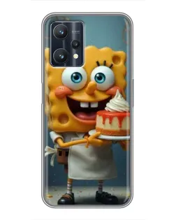 Чехол для Realme 9 Pro Plus с картинкой «Повар Спанч Боб»