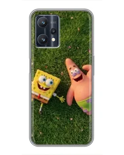 Чехол для Realme 9 Pro Plus с картинкой «Друзья на лужайке»
