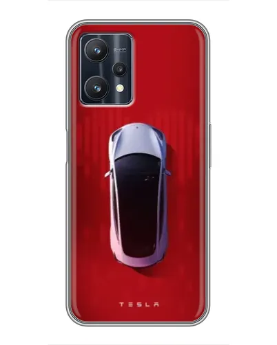 Чехол для Realme 9 Pro Plus с картинкой «Tesla Top View» Чехол для Realme 9 Pro Plus с картинкой «Tesla Top View»
