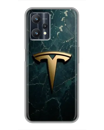 Чехол для Realme 9 Pro Plus с картинкой «Мраморная Tesla Gold» Чехол для Realme 9 Pro Plus с картинкой «Мраморная Tesla Gold»