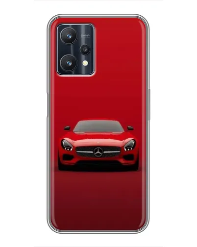 Чехол для Realme 9 Pro Plus с картинкой «Красный Mercedes AMG»
