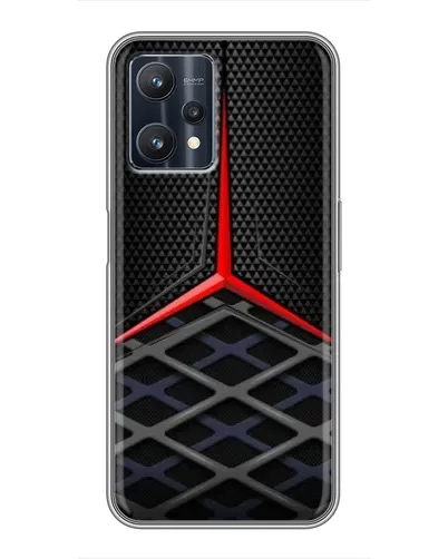 Чехол для Realme 9 Pro Plus с картинкой «Mercedes Carbon Grid»