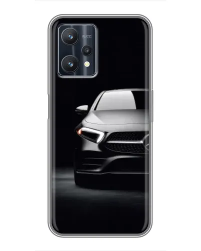 Чехол для Realme 9 Pro Plus с картинкой «Свет фар Mercedes»