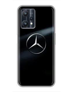 Чехол для Realme 9 Pro Plus с картинкой «Mercedes на металле» Чехол для Realme 9 Pro Plus с картинкой «Mercedes на металле»