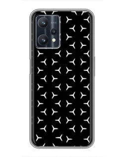 Чехол для Realme 9 Pro Plus с картинкой «Mercedes паттерн звезд» Чехол для Realme 9 Pro Plus с картинкой «Mercedes паттерн звезд»