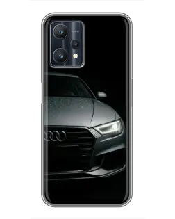 Чехол для Realme 9 Pro Plus с картинкой «Audi — детализация кузова»