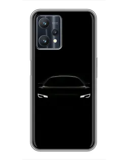 Чехол для Realme 9 Pro Plus с картинкой «Взгляд Audi в темноте»