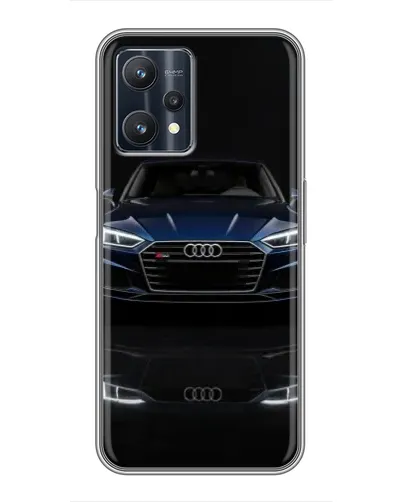 Чехол для Realme 9 Pro Plus с картинкой «Audi — ночное отражение»