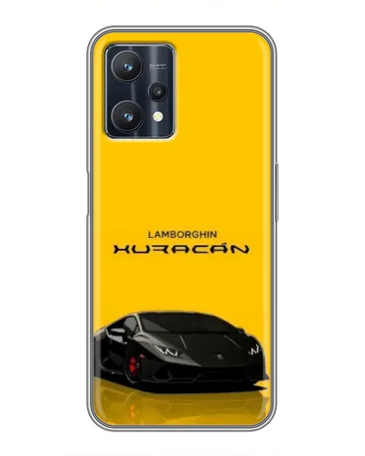Чехол для Realme 9 Pro Plus с картинкой «Lamborghini Huracan черный»