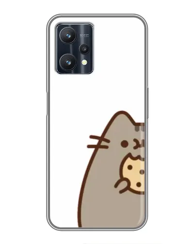 Чехол для Realme 9 Pro Plus с картинкой «Пушин с печеньем»