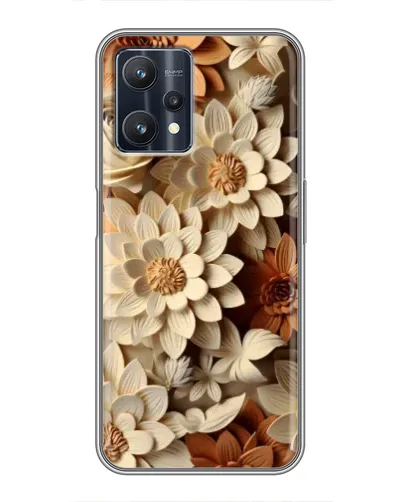 Чехол для Realme 9 Pro Plus с картинкой «Бежевый флористический декор» Чехол для Realme 9 Pro Plus с картинкой «Бежевый флористический декор»