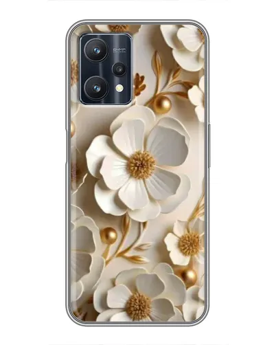 Чехол для Realme 9 Pro Plus с картинкой «Белие бумажние цвети» Чехол для Realme 9 Pro Plus с картинкой «Белие бумажние цвети»