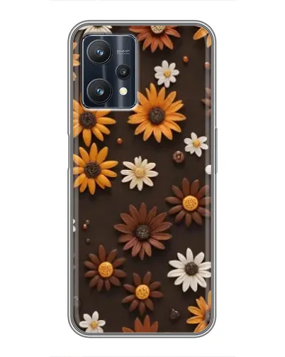 Чехол для Realme 9 Pro Plus с картинкой «Узор из маленьких подсолнухов» Чехол для Realme 9 Pro Plus с картинкой «Узор из маленьких подсолнухов»