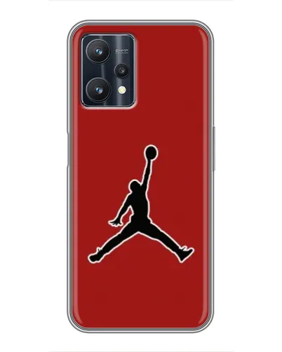 Чехол для Realme 9 Pro с картинкой «Jordan Red Back» Чехол для Realme 9 Pro с картинкой «Jordan Red Back»
