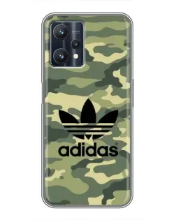 Чехол для Realme 9 Pro с картинкой «Милитари стиль Adidas»