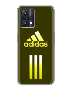 Чехол для Realme 9 Pro с картинкой «Оливковый градиент Adidas»