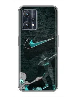 Чохол для Realme 9 Pro з картинкою «Спортивний арт Nike» Чохол для Realme 9 Pro з картинкою «Спортивний арт Nike»