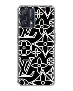 Чохол для Realme 9 Pro з картинкою «Чорно-білий візерунок LV» Чохол для Realme 9 Pro з картинкою «Чорно-білий візерунок LV»