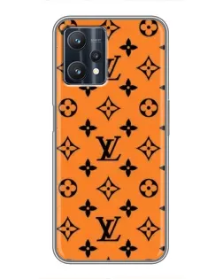 Чехол для Realme 9 Pro с картинкой «Оранжевый стиль LV»