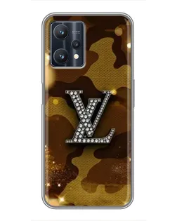 Чехол для Realme 9 Pro с картинкой «Камуфляжный Louis Vuitton»