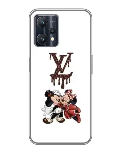 Чехол для Realme 9 Pro с картинкой «LV и Микки Маус»