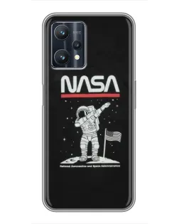 Чохол для Realme 9 Pro з картинкою «NASA — крокуємо по Місяцю» Чохол для Realme 9 Pro з картинкою «NASA — крокуємо по Місяцю»