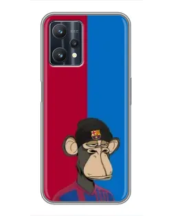 Чохол для Realme 9 Pro з картинкою «Bored Ape — фанат Барси»