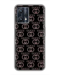 Чехол для Realme 9 Pro с картинкой «Классическая монограмма Gucci»