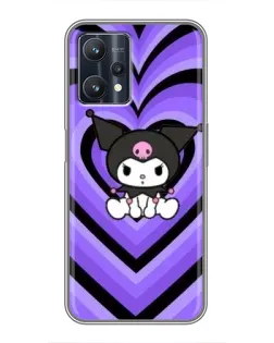 Чехол для Realme 9 Pro с картинкой «Kuromi и фиолетовые сердца» Чехол для Realme 9 Pro с картинкой «Kuromi и фиолетовые сердца»