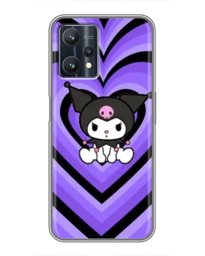Чехол для Realme 9 Pro с картинкой «Kuromi и фиолетовые сердца» Чехол для Realme 9 Pro с картинкой «Kuromi и фиолетовые сердца»