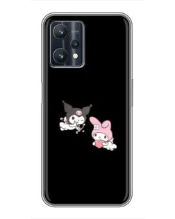 Чехол для Realme 9 Pro с картинкой «My Melody и Kuromi» Чехол для Realme 9 Pro с картинкой «My Melody и Kuromi»