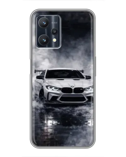 Чехол для Realme 9 Pro с картинкой «BMW сквозь туман» Чехол для Realme 9 Pro с картинкой «BMW сквозь туман»