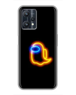 Чохол для Realme 9 Pro з картинкою «Among Us неонове сяйво»