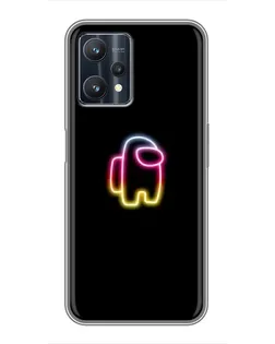 Чехол для Realme 9 Pro с картинкой «Among Us градиент»