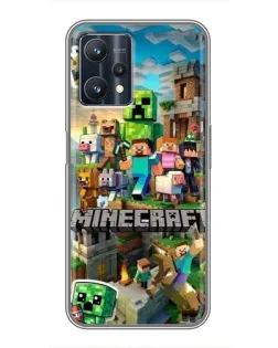 Чохол для Realme 9 Pro з картинкою «Замок Minecraft»