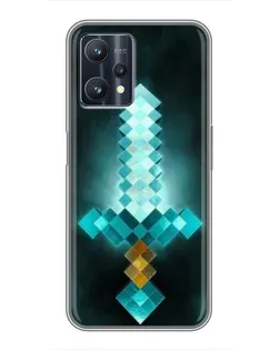 Чохол для Realme 9 Pro з картинкою «Алмазний меч неон»