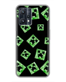 Чохол для Realme 9 Pro з картинкою «Паттерн з кріперами»