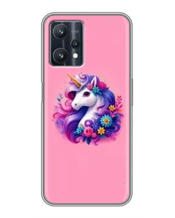 Чехол для Realme 9 Pro с картинкой «Сказочный единорог»