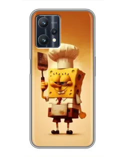 Чохол для Realme 9 Pro з картинкою «Губка Боб кухар»