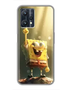 Чохол для Realme 9 Pro з картинкою «Сяючий Спанч Боб»
