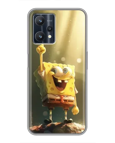 Чохол для Realme 9 Pro з картинкою «Сяючий Спанч Боб»