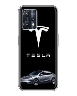 Чехол для Realme 9 Pro с картинкой «Tesla Model Y»