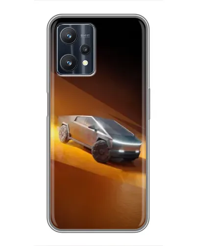 Чехол для Realme 9 Pro с картинкой «Cybertruck в пустыне» Чехол для Realme 9 Pro с картинкой «Cybertruck в пустыне»