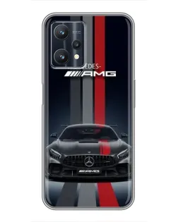 Чохол для Realme 9 Pro з картинкою «Mercedes — білий карбон» Чохол для Realme 9 Pro з картинкою «Mercedes — білий карбон»