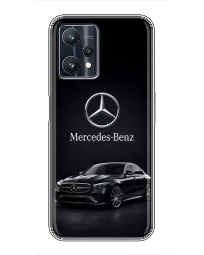 Чехол для Realme 9 Pro с картинкой «Mercedes — решетка радиатора»