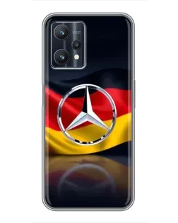 Чехол для Realme 9 Pro с картинкой «Mercedes — флаг Германии» Чехол для Realme 9 Pro с картинкой «Mercedes — флаг Германии»