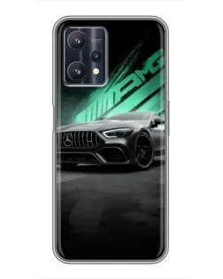 Чехол для Realme 9 Pro с картинкой «Темный Mercedes AMG» Чехол для Realme 9 Pro с картинкой «Темный Mercedes AMG»