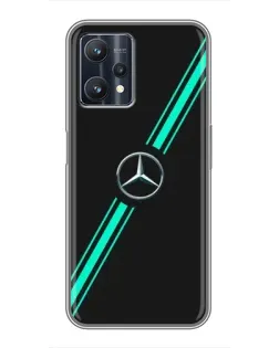 Чехол для Realme 9 Pro с картинкой «Спортивные линии Mercedes» Чехол для Realme 9 Pro с картинкой «Спортивные линии Mercedes»